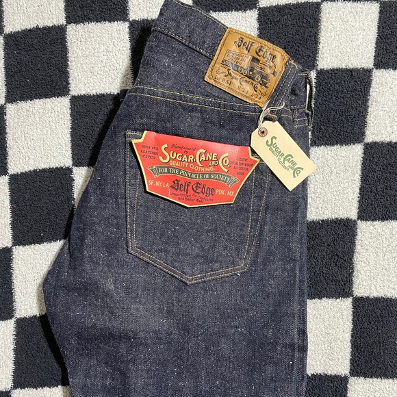 Sugar Cane x Self Edge BSPO Selvedge Denim Jeans Japan Heavy Dark 30x29 - Picture 1 of 6